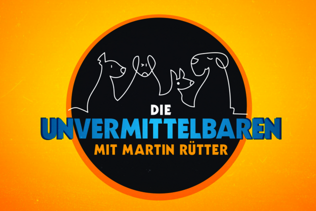 Kreisrundes Logo mit Hunden mit der Aufschrift "die Unvermittelbaren"