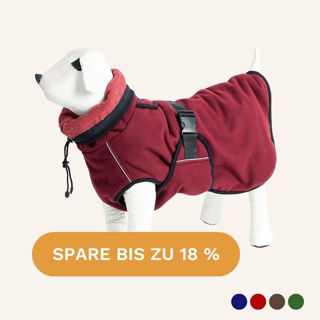Wärmemantel wendbar in Bordeauxrot – spare bis zu 18 %