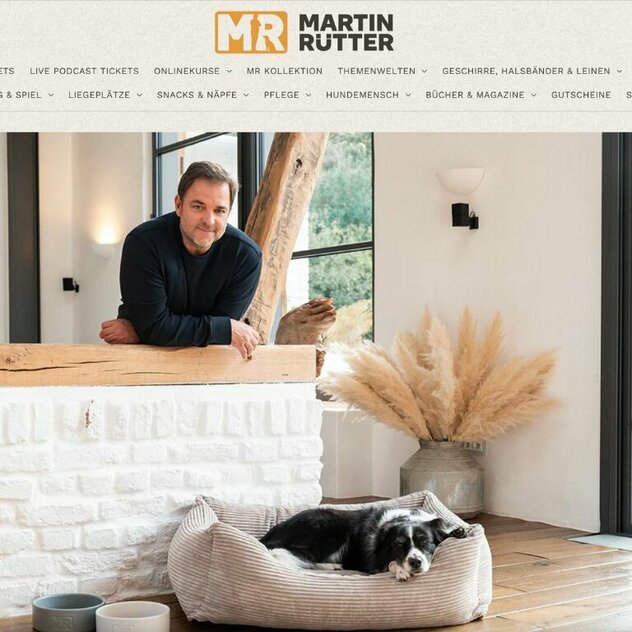 Screenshot Martin Rütter Online Shop