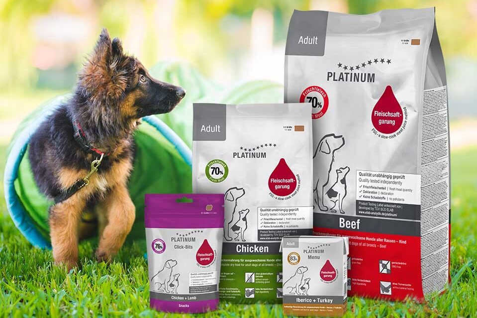 Werbung Platinum Hundenahrung