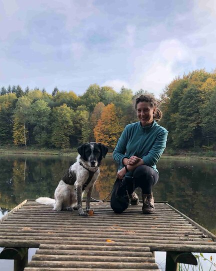 Mareike und Ben am See