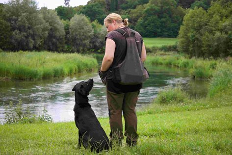 marion mit xaver am see